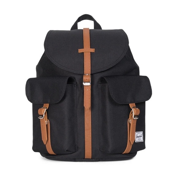 NWOT Herschel Supply Company Dawson Black and Brown Backpack